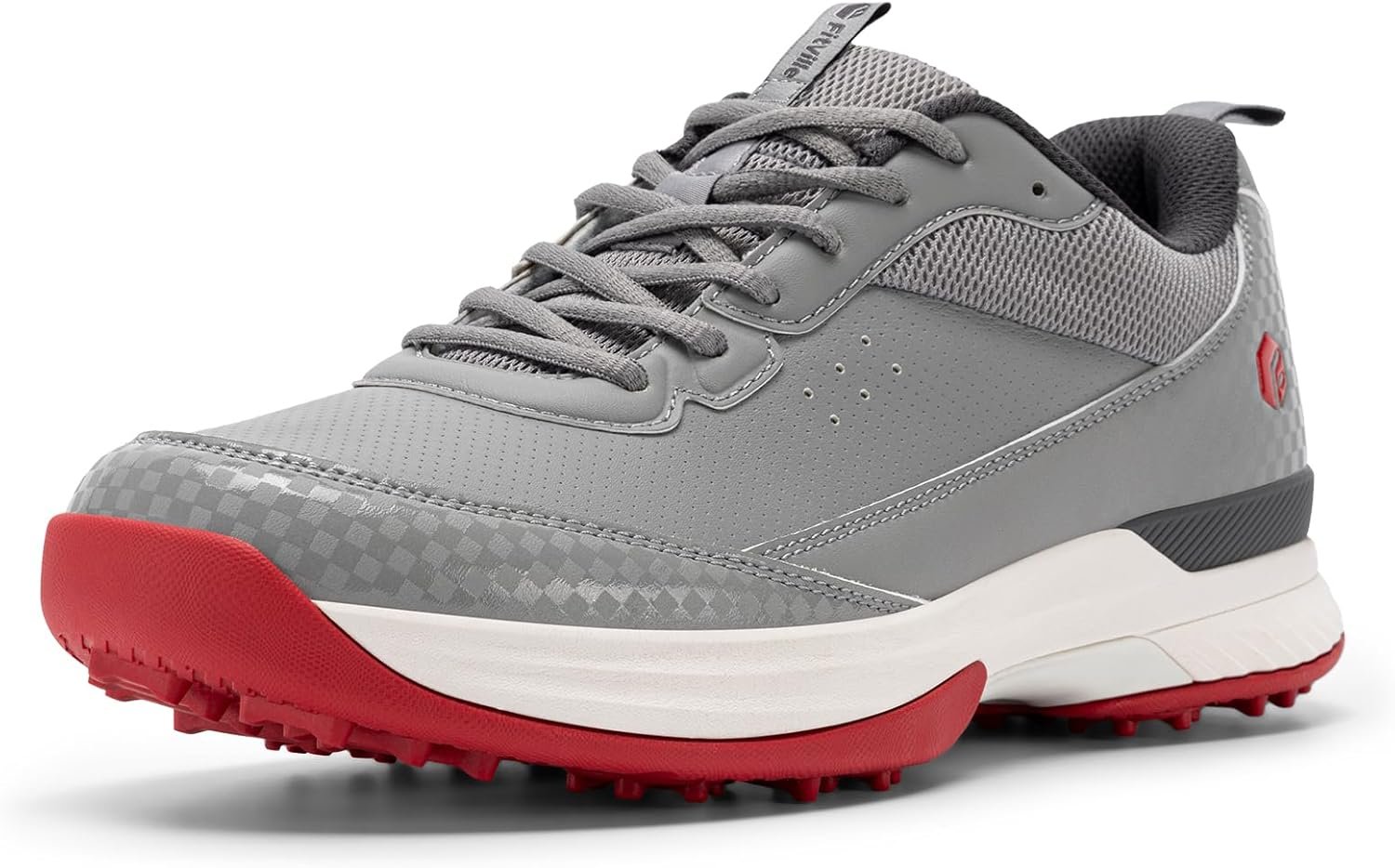 FitVille Wide Golf Shoes Men Professional Outdoor Water Resistant Golf Shoes for Course with Non-Removable Spikes