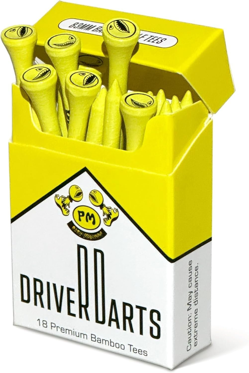 Driver Darts by P*ss Missile, Premium Bamboo Wood Golf Tees – Iconic Tee Packging and Style, Cool Golf Gifts