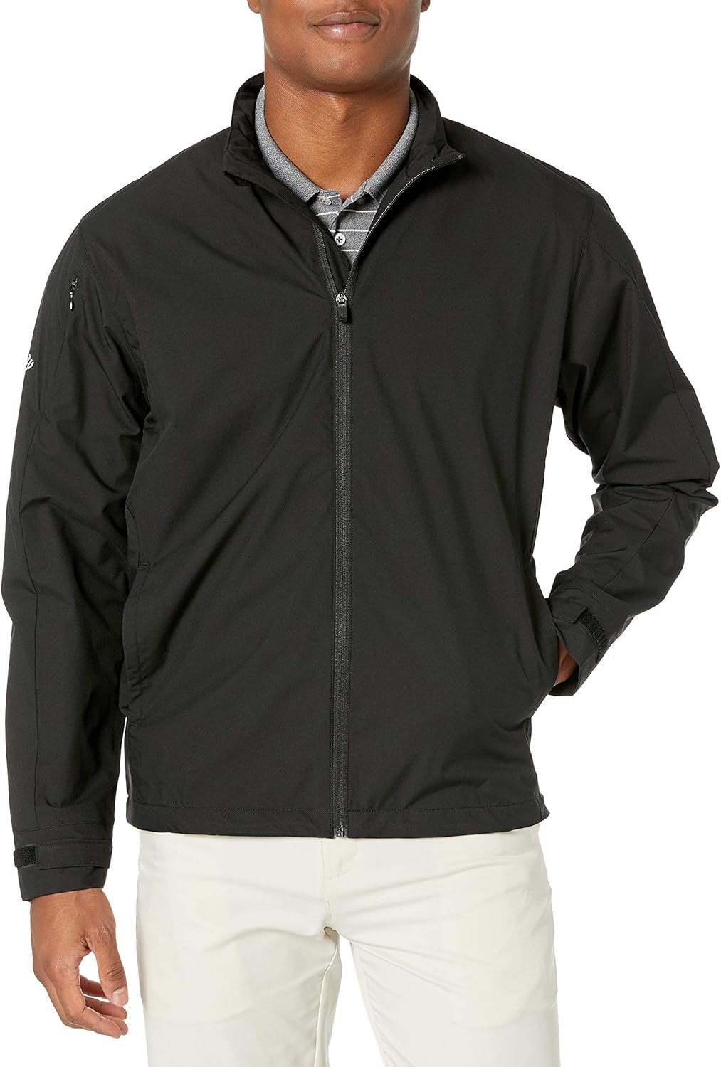 Callaway Men’s Long Sleeve Full-Zip Wind Jacket, Wind and Water Resistant Performance Apparel for Men, Extended Sizes
