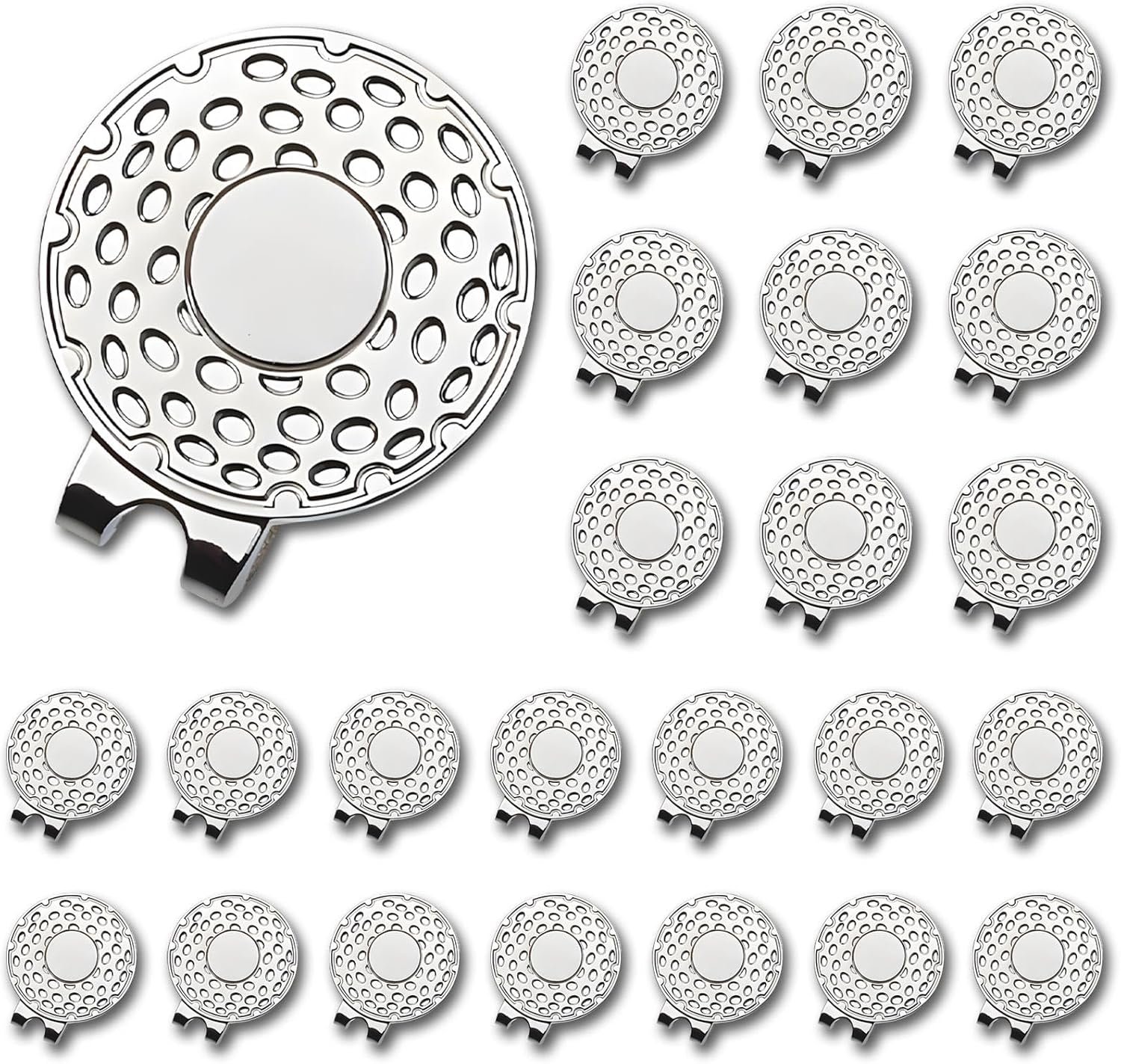 Magnetic Golf Hat Clips Ball Marker Holder for Golf Gloves Hats Bags Caps Visor Belt