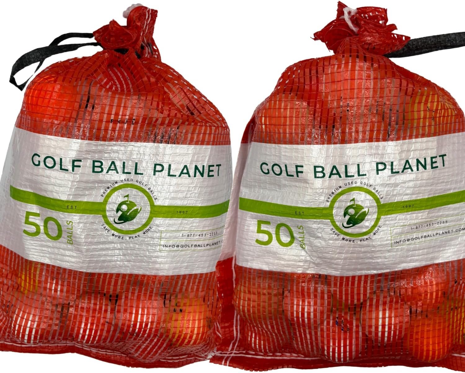 100 Shag/Practice/Hit Away/Range Used Golf Ball Mix in Mesh Bag – Golf Ball Planet