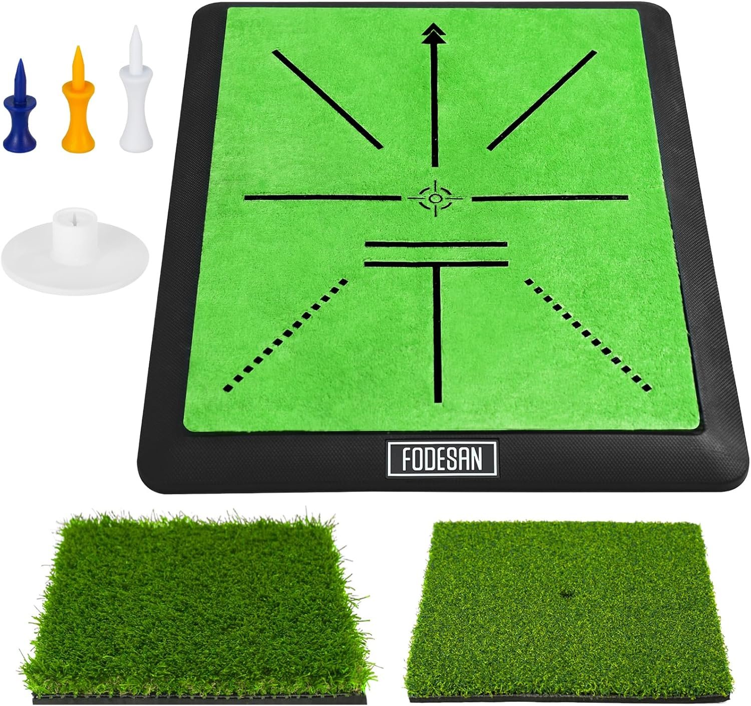 High-Precision Golf Hitting Mat – Practice Mat with Swing Path Feedback & Impact Detection – Indoor/Outdoor Use – Golf Swing Trainer for Home Training – Gift for Golfers, Beginners & Pros