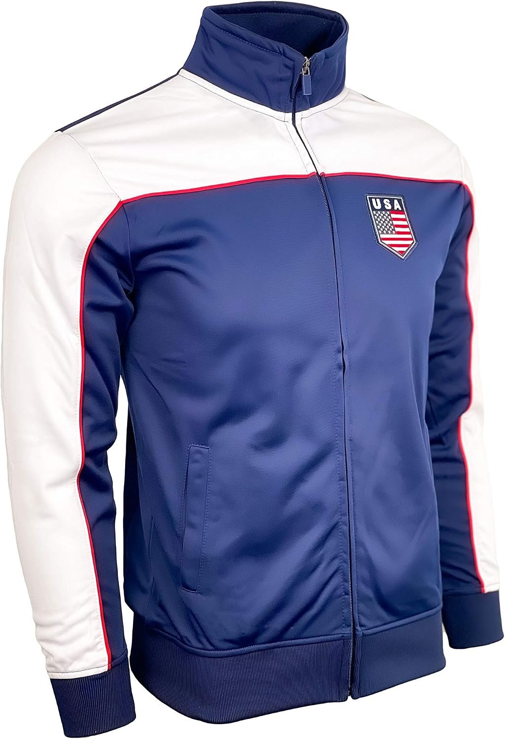 Just 4 Kicks Kids USA Track Jacket, U.S. Full Zip Sweater Jacket Youth Sizes