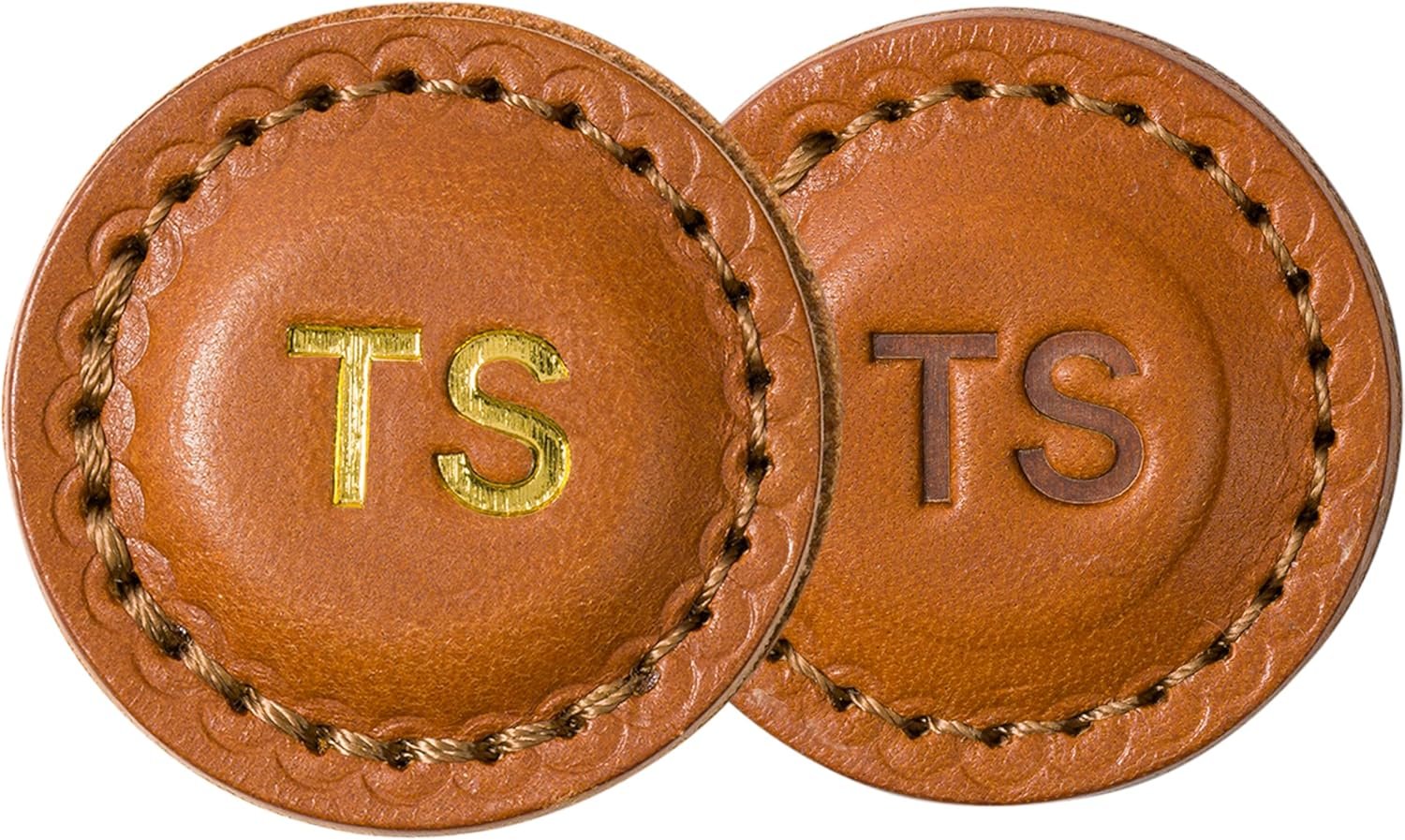 Northwind Personalized Leather Golf Ball Markers (Set of 2) – Made in USA – Custom Monogrammed Full Grain Leather Ball Markers – Custom Golf Accessories, Unique Premium Gifts for Men, Dad & Golfers