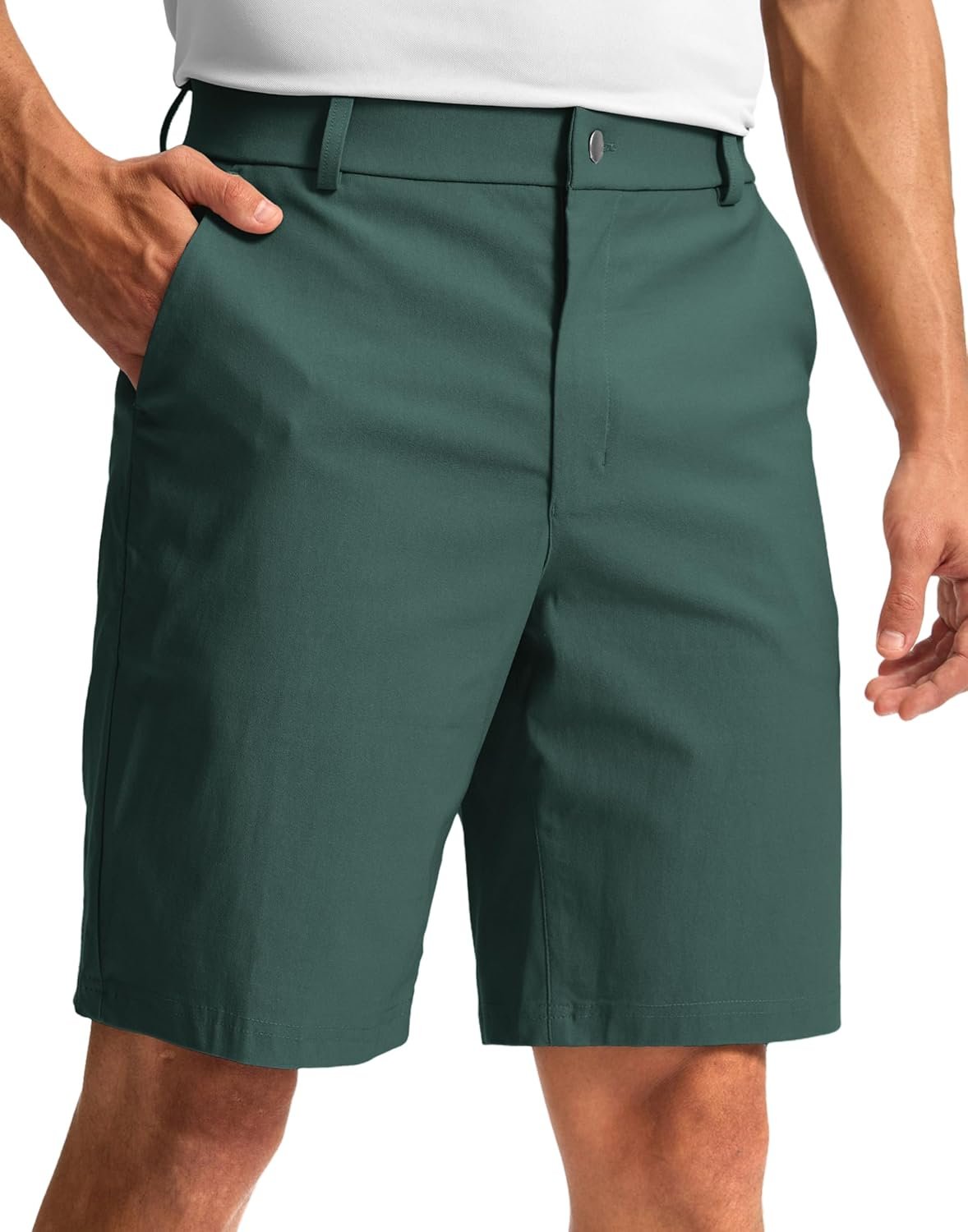 G Gradual Men’s Golf Dress Shorts 5″/ 7″/ 9″ Stretch Casual Work Flat Front Shorts for Men with 3 Pockets Quick Dry