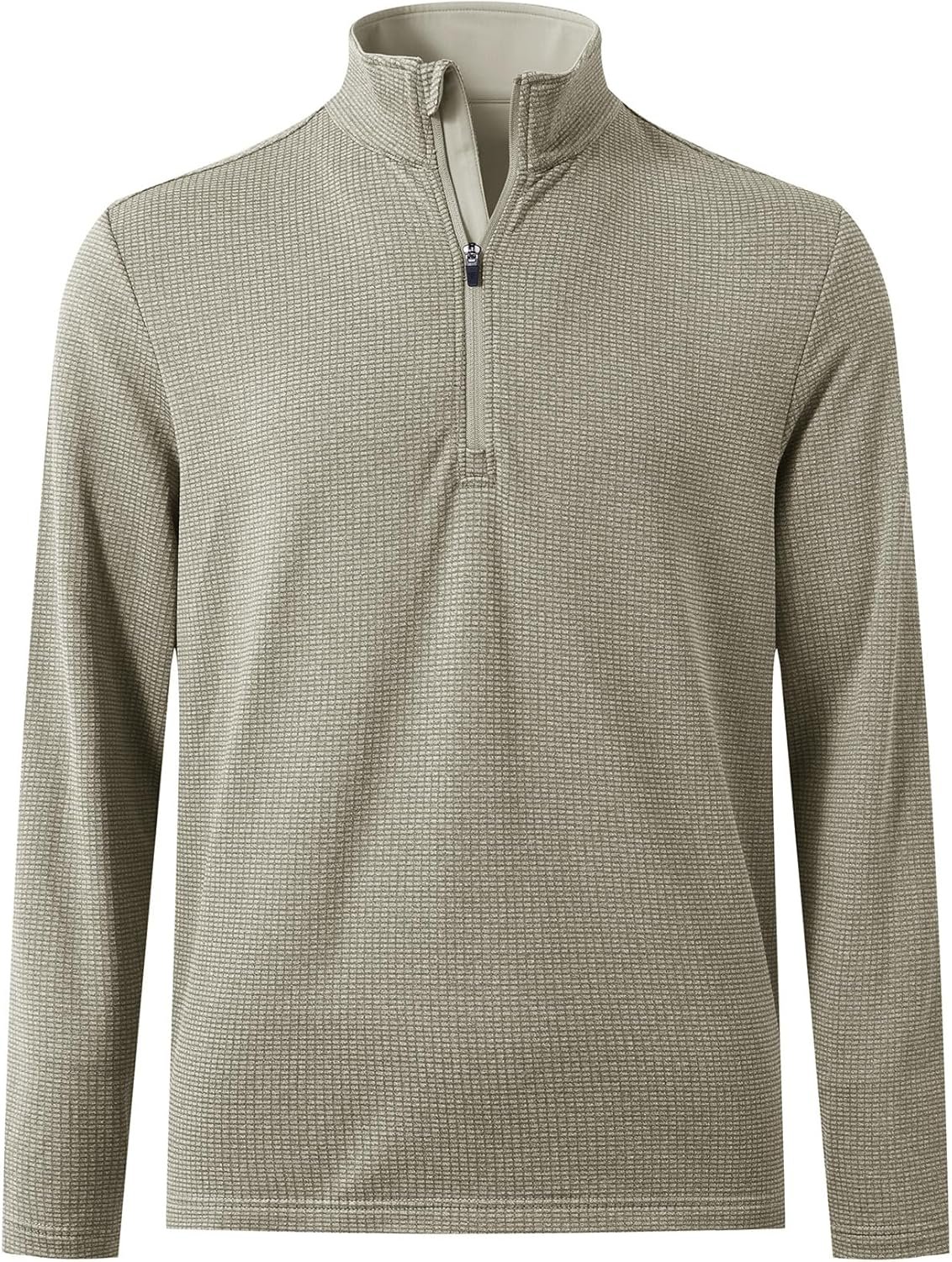 M MAELREG Mens Quarter Zip Pullover Golf Casual Fleece Lined Warmth Lightweight Stretch Mock Neck 1/4 Zip Sweatshirts for Men