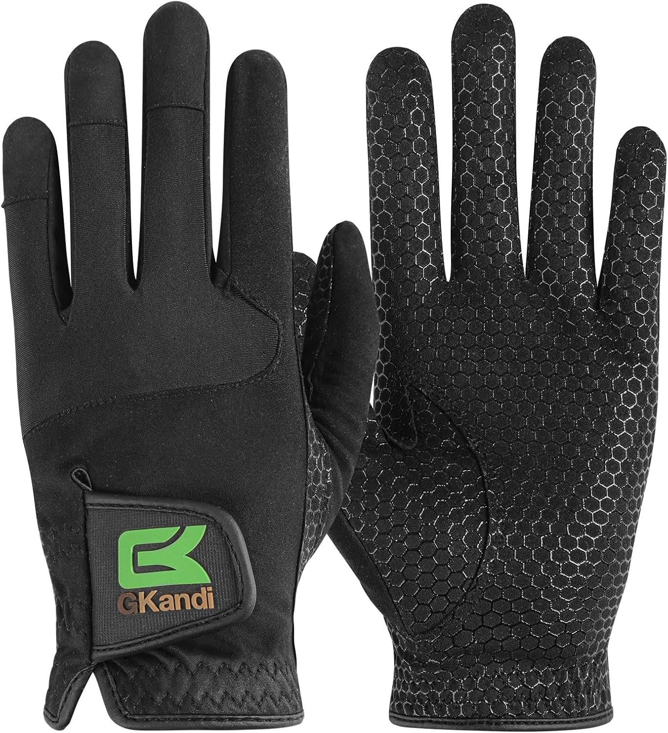 Golf Gloves Men All Weather Anti-Slip Value 2 Pack, Men’s Golf Gloves Rain Grip Flexible Durable Left Hand Right, Fit Size Small Medium ML Large XL