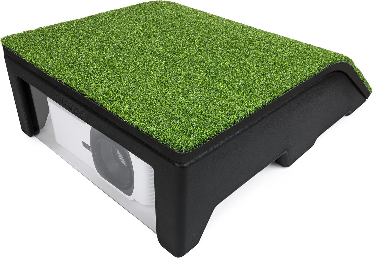 GoSports Golf Simulator Projector Cover with Turf – Floor Mounted Enclosure for LED Projectors