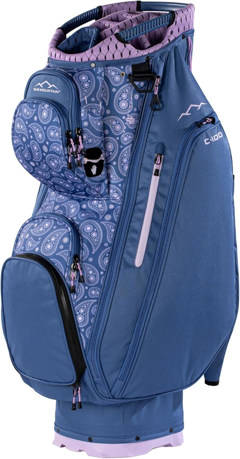 Sun Mountain Women’s C100 Lightweight Cart Golf Bag, 14-Way Top, 2026 Model