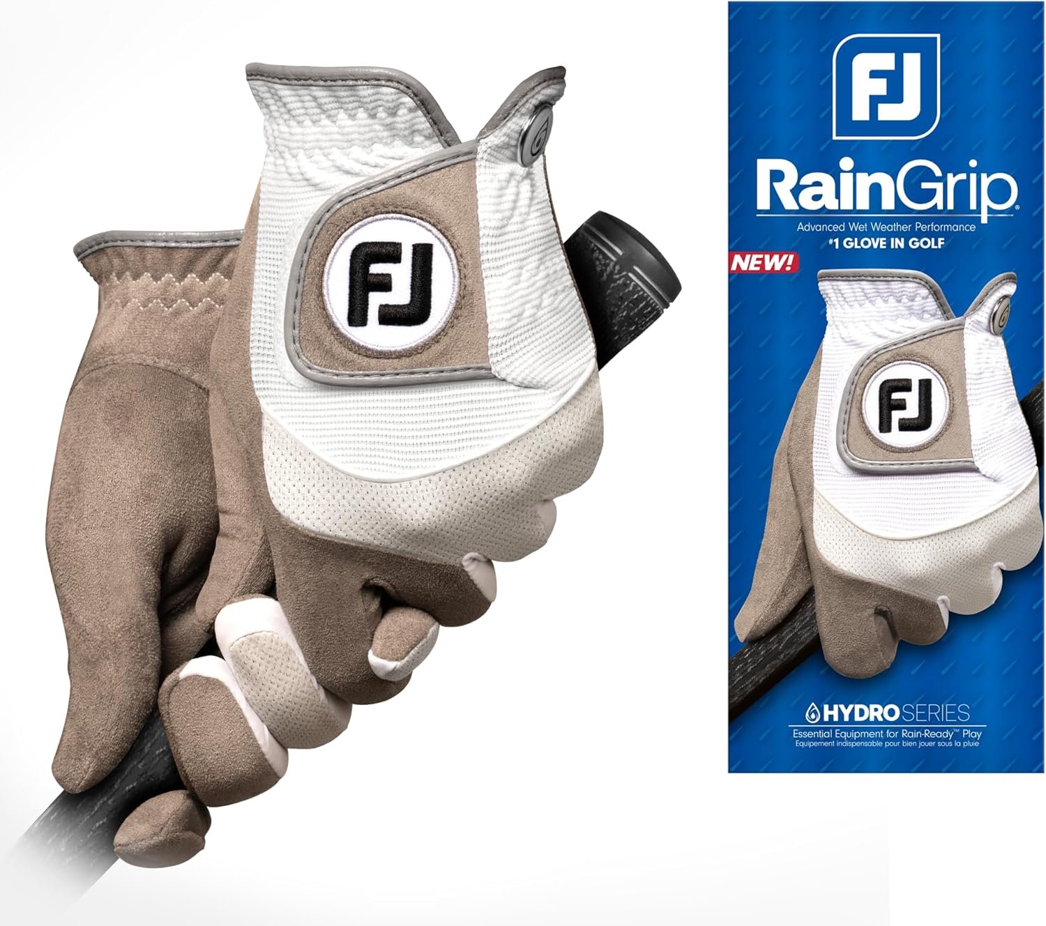 FootJoy Men’s RainGrip Golf Glove, Pair
