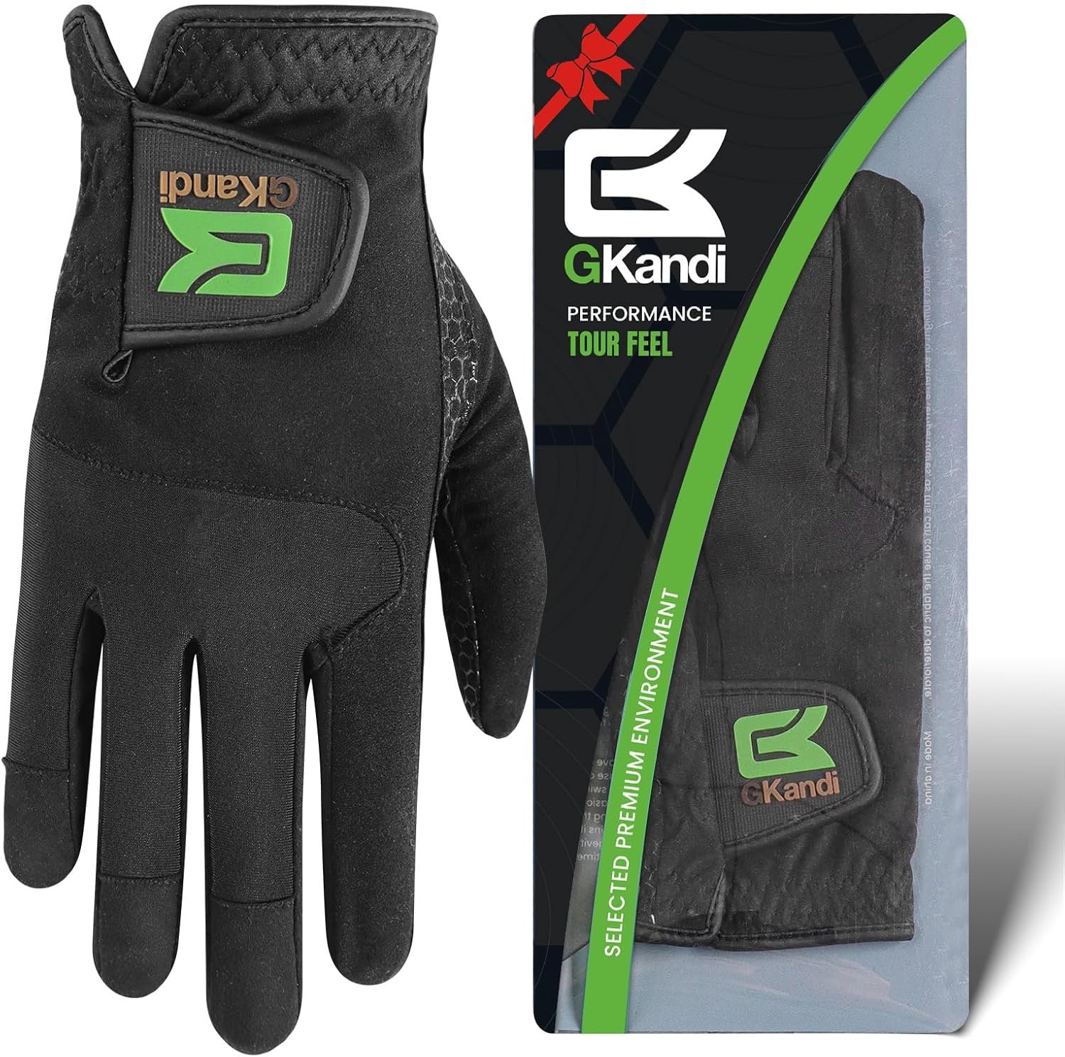 Golf Gloves Men All Weather Anti-Slip Value 1 Pack, Men’s Golf Gloves Rain Grip Flexible Durable Left Hand Right, Fit Size Small Medium ML Large XL