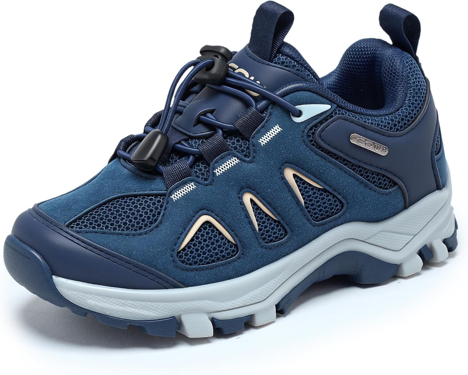 EQW Kids Waterproof Hiking Shoes, Lightweight Outdoor Trail Sneakers for Boys & Girls, Non-Slip Comfortable Walking Shoes