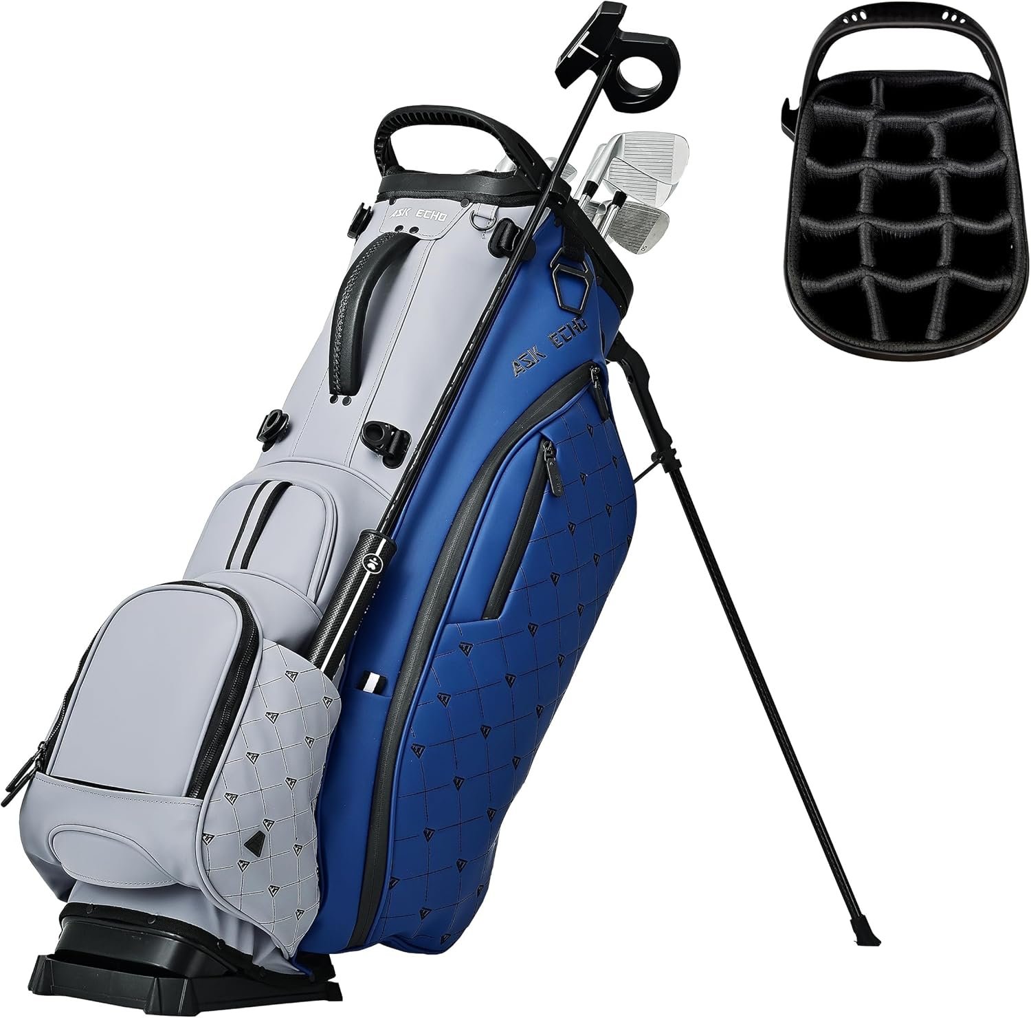 ASK ECHO Prestige Full-Length Hybrid Stand Bag – Premium Leather