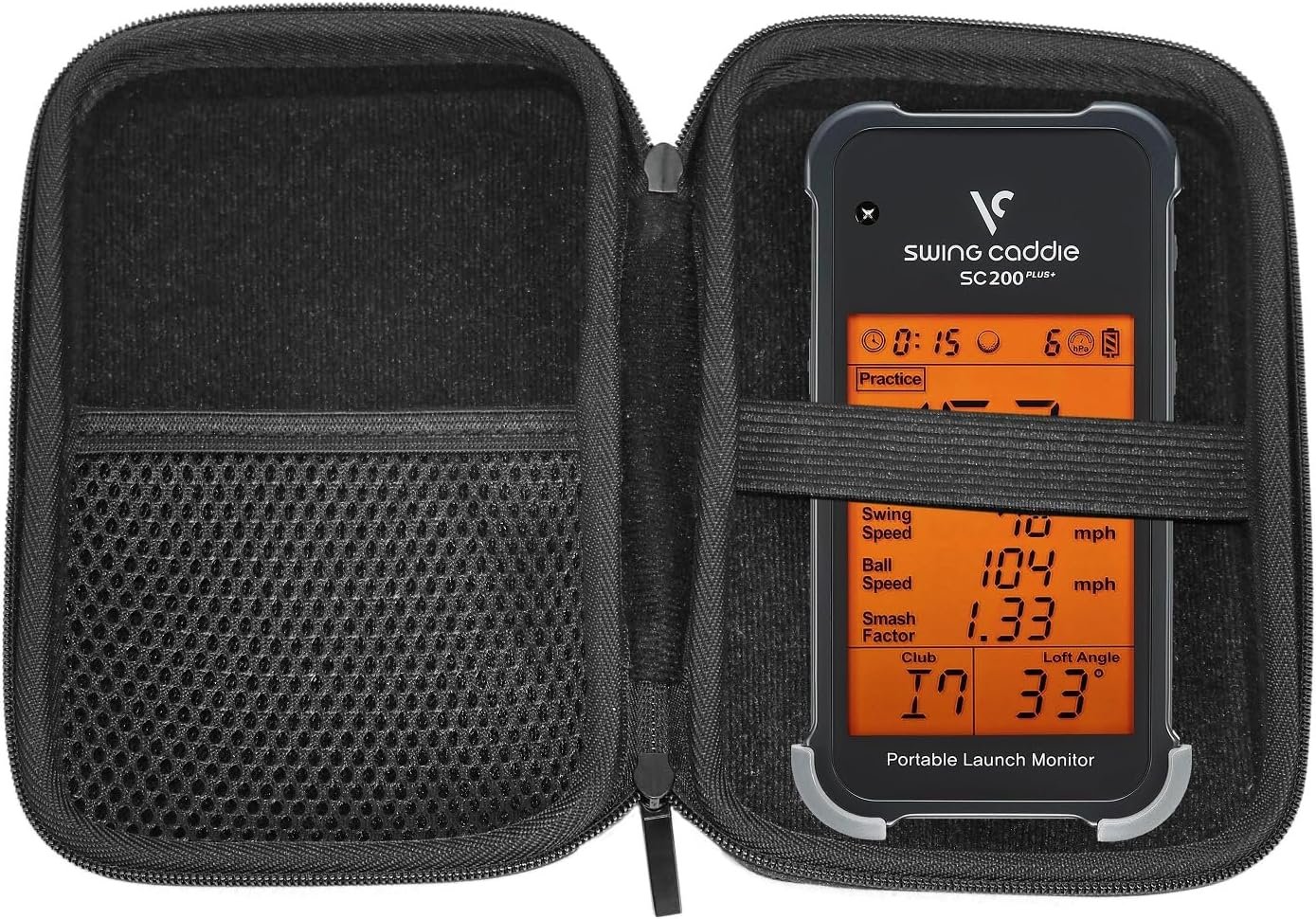 EVA Hard Protective Carrying Case Fit Voice Caddie Portable Golf SC100 SC200 Launch Monitor and Swing Analyzer (Case Only)