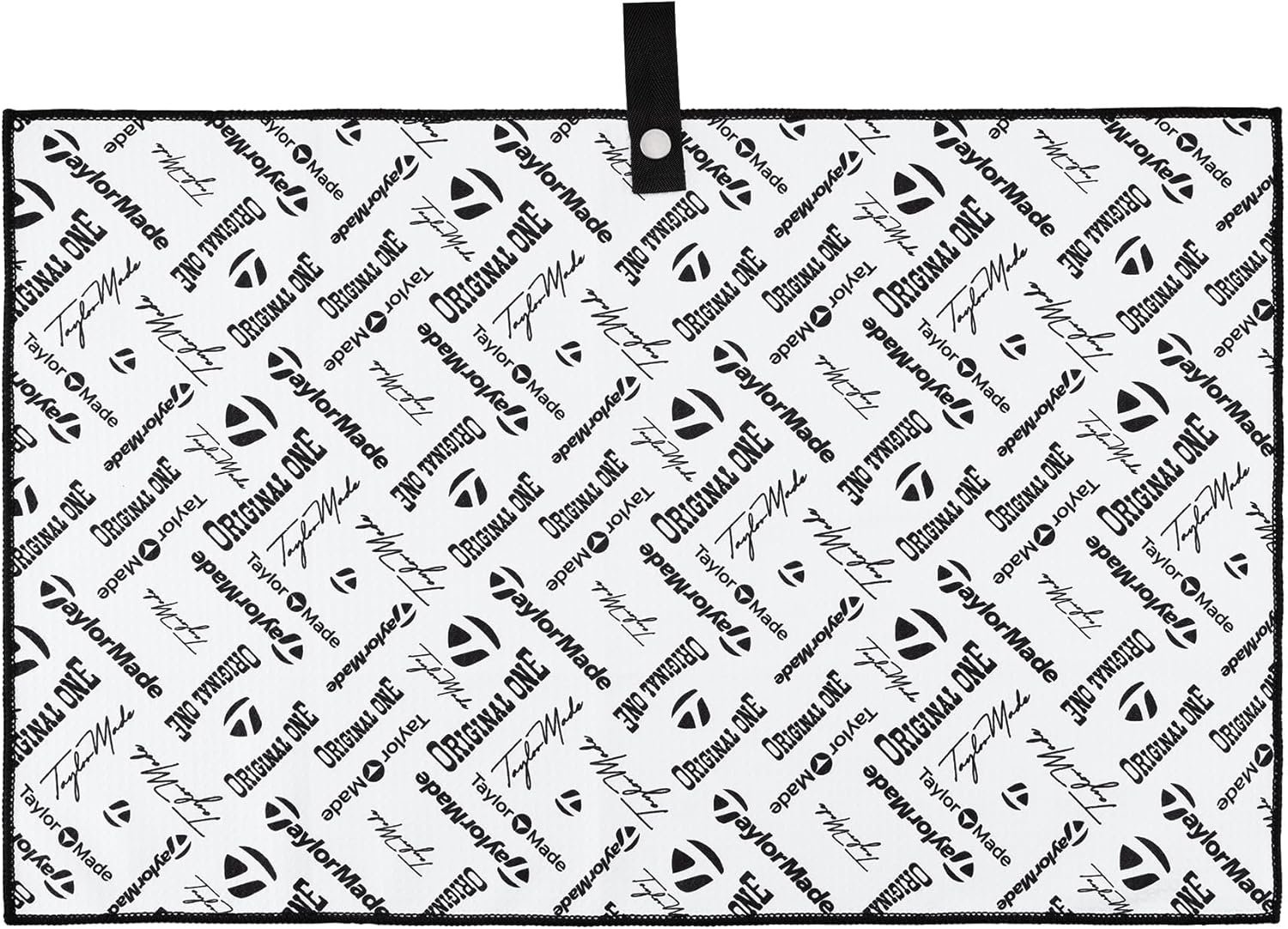 TaylorMade Golf Logo Microfiber CART Towel, Black, 15″X 24″