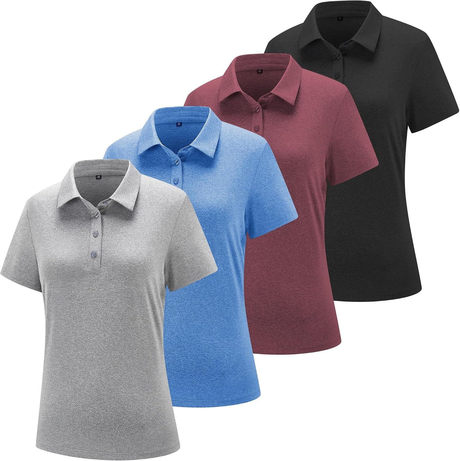 Women’s Polo Shirts Athletic Golf Shirts Women Lightweight Womens Polo Shirts Short Sleeve Quick Dry Womens Shirt