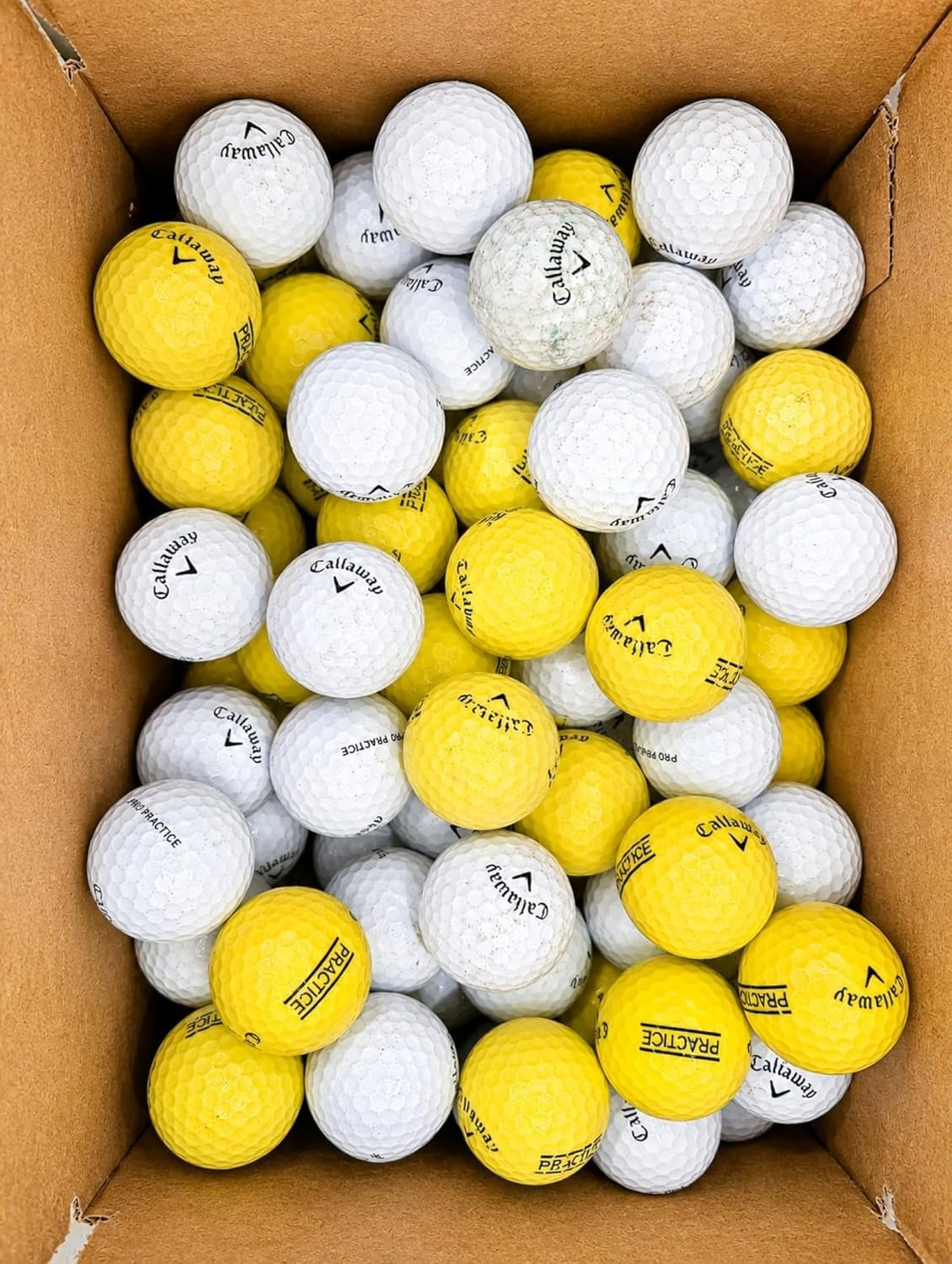 Afford-A-Ball Golf | 300/100/50 Count Box | Range | Shag | Used | Hit Away | Recycled Golf Balls in Bulk | Practice for Men and Women