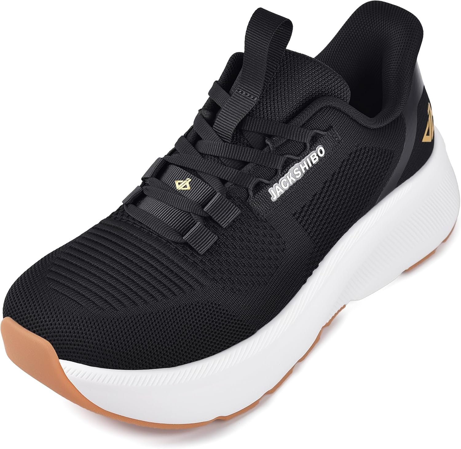 JACKSHIBO Women’s Wide Toe Box Running Shoes Slip in Free up Hands Walking Shoes Arch Support Orthopedic Tennis Workout Gym Athletic Fashion Sneakers