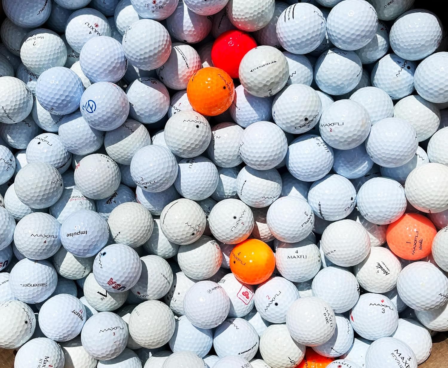 72 Shag/Practice/Hitaway/Range Used Golf Balls Mix in Mesh Bag