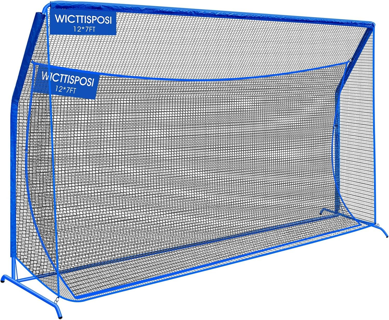 Golf Net with Extra Striking Net, 12/10/7×7 Heavy Duty Golf Hitting Practice Net for Backyard Driving Range Swing, Metal Frame with Elevated Base, Indoor Outdoor Use, Gifts for Men Dad Him and Golfer