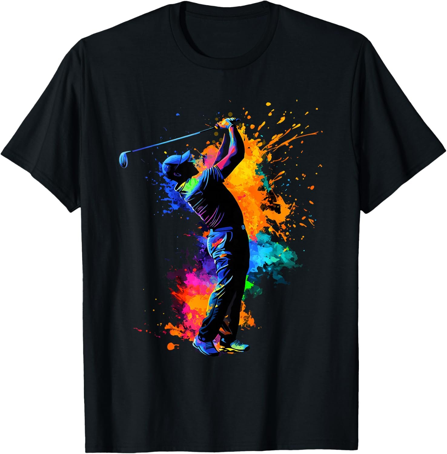 Colorful Golfer Golf Golfing T-Shirt