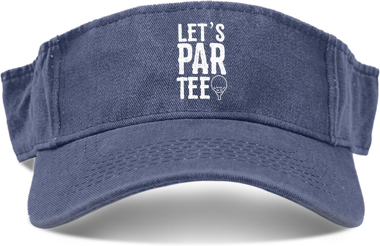 Let’s par tee Funny Golf Hats Visor Hat for Adult Ponytail Hat Uv Protection Baseball Caps